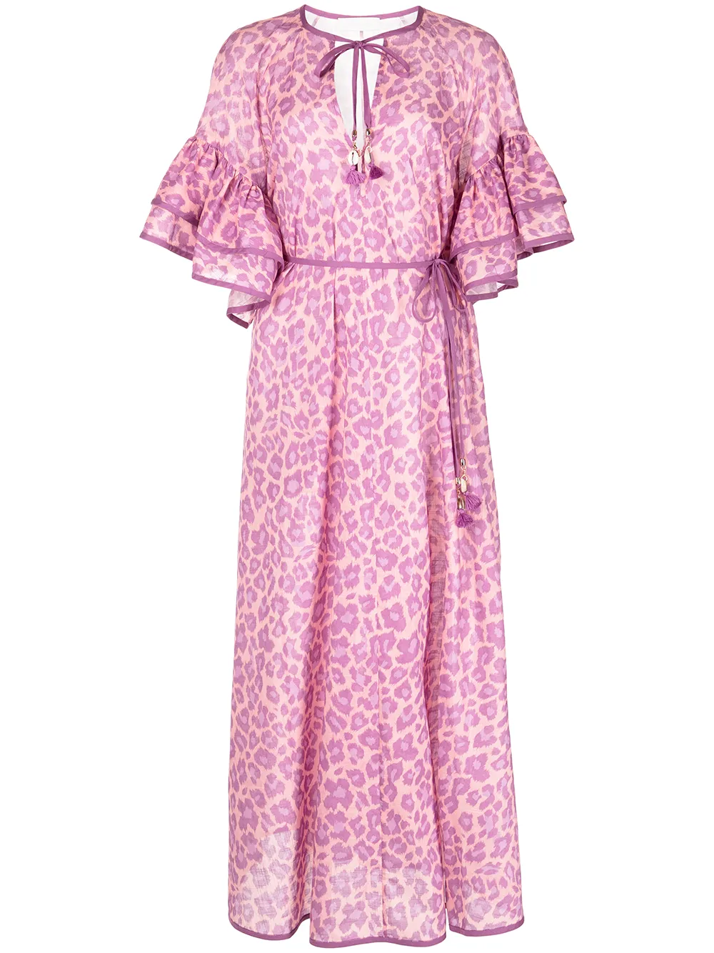 

ZIMMERMANN vestido con estampado de leopardo - Morado
