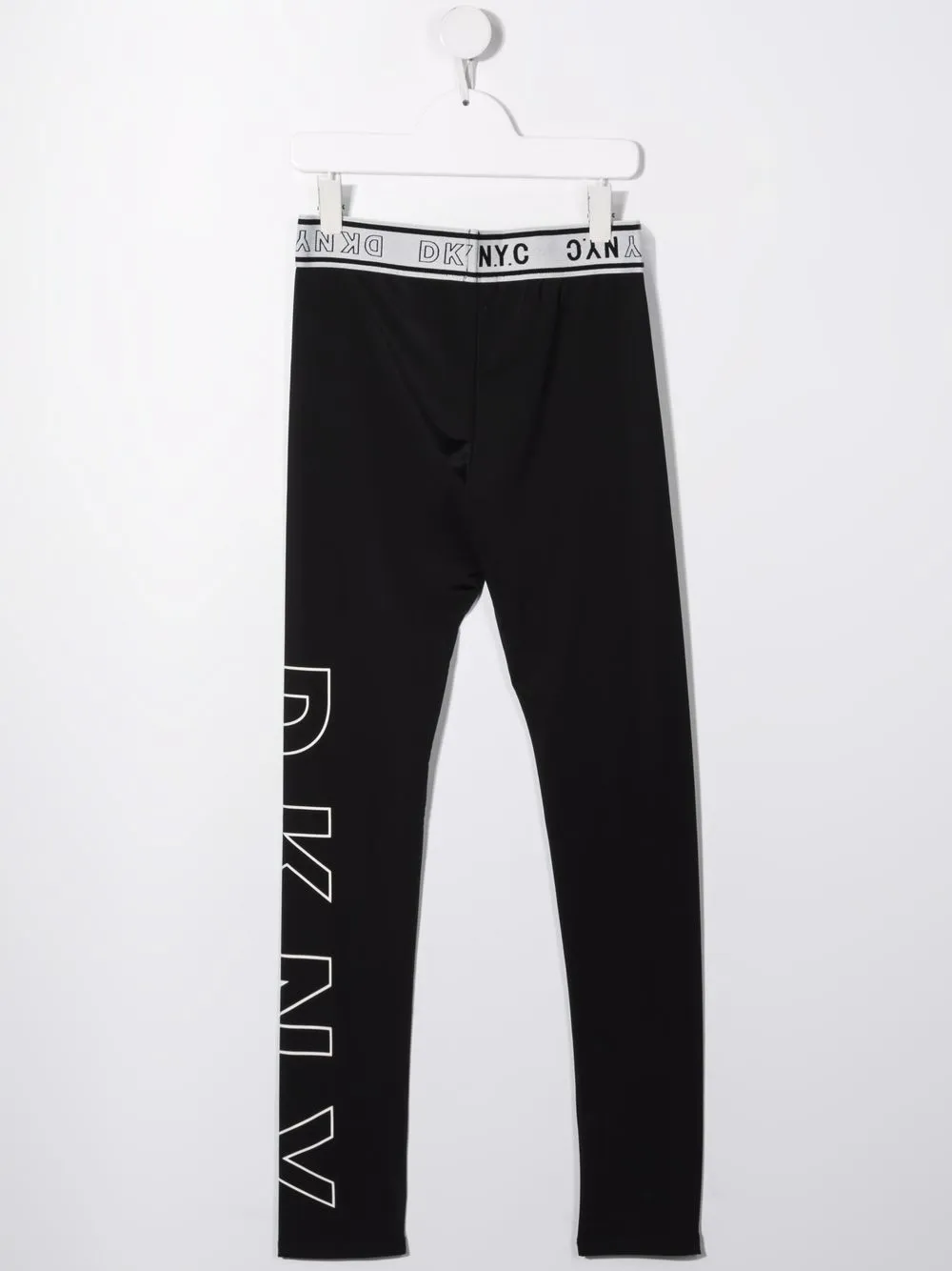 Dkny Kids Legging met logoprint - Zwart