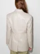 Materiel faux-leather single-breasted blazer