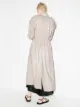Materiel faux-leather single-breasted coat