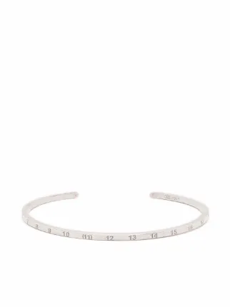 【Maison Margiela】 NUMBER REFERENCE CUFF 6,5mm MM6 Maison Margiela Silver Numeric Cuff Bracelet MM6 Maison