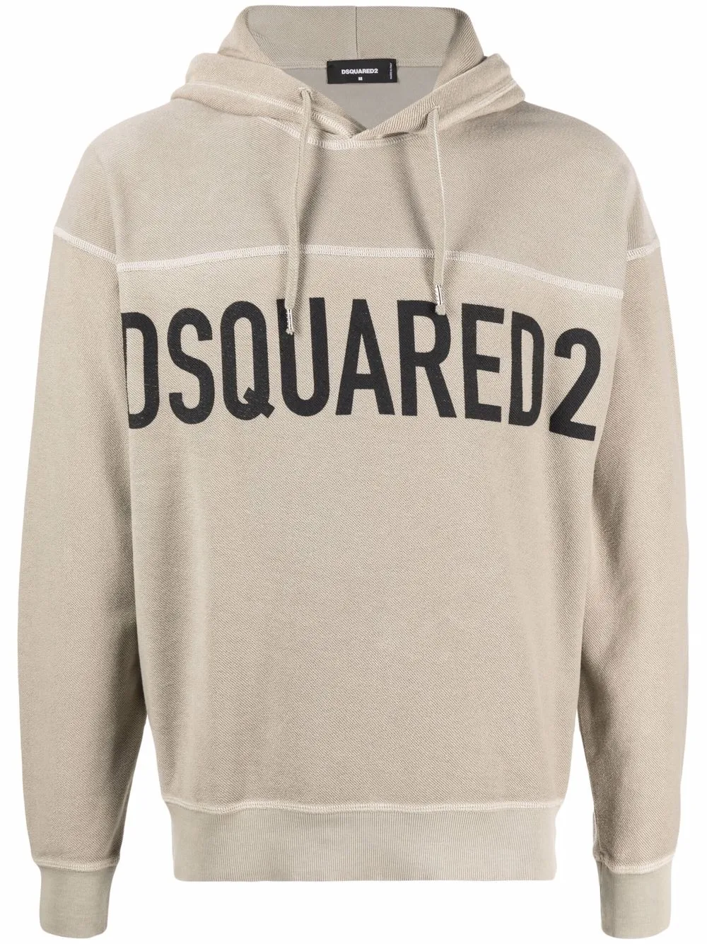 

Dsquared2 logo-print hoodie - Neutrals