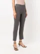 Alberto Biani cropped press-crease slim trousers