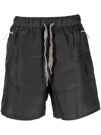 x Rhuigi two-tone drawstring track 