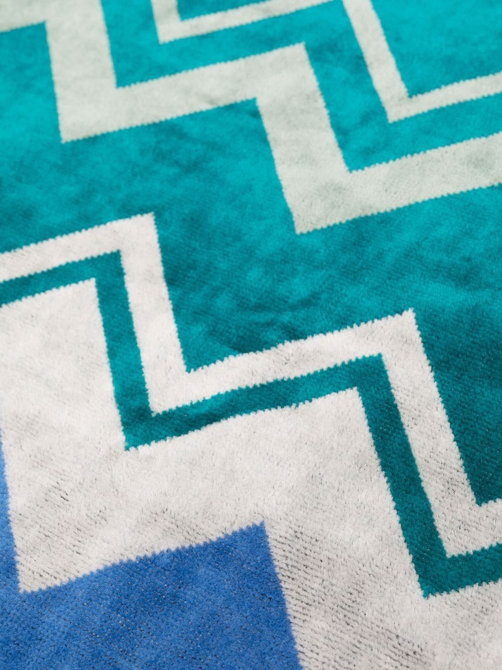 Missoni Handdoeken met zigzag patroon - Blauw