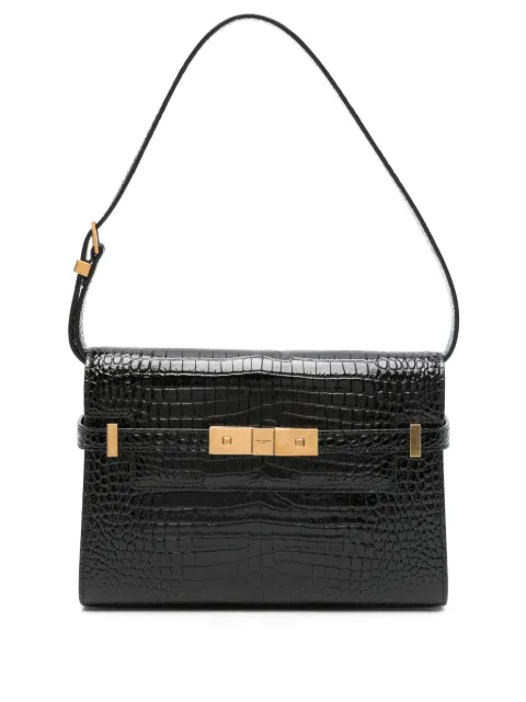 Saint Laurent Manhattan embossed shoulder bag WOMEN