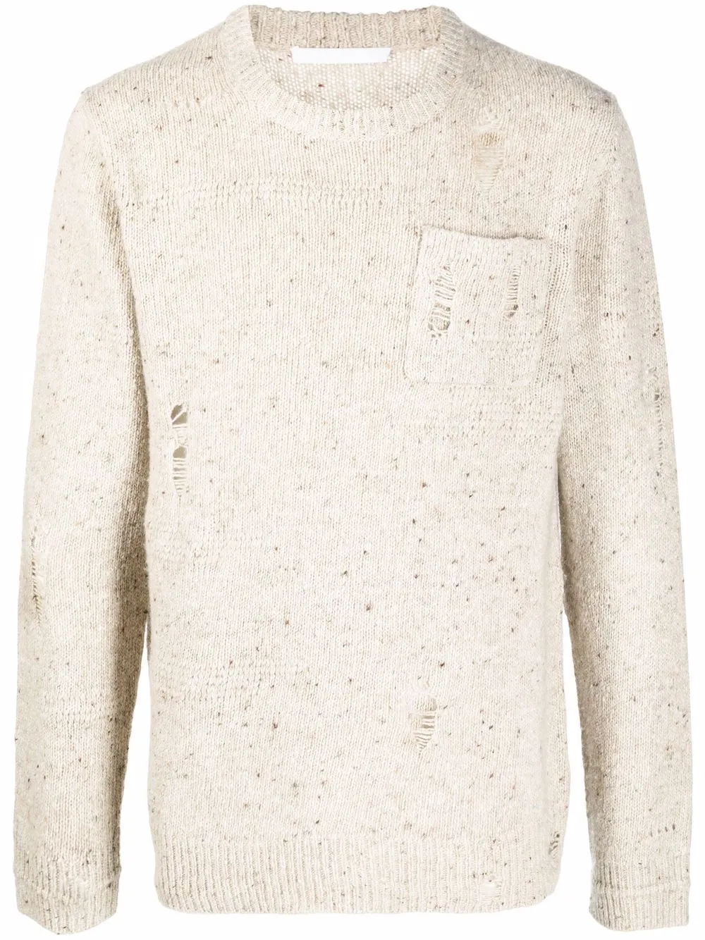 Helmut Lang distressed-detail jumper Helmut Lang distressed-detail jumper