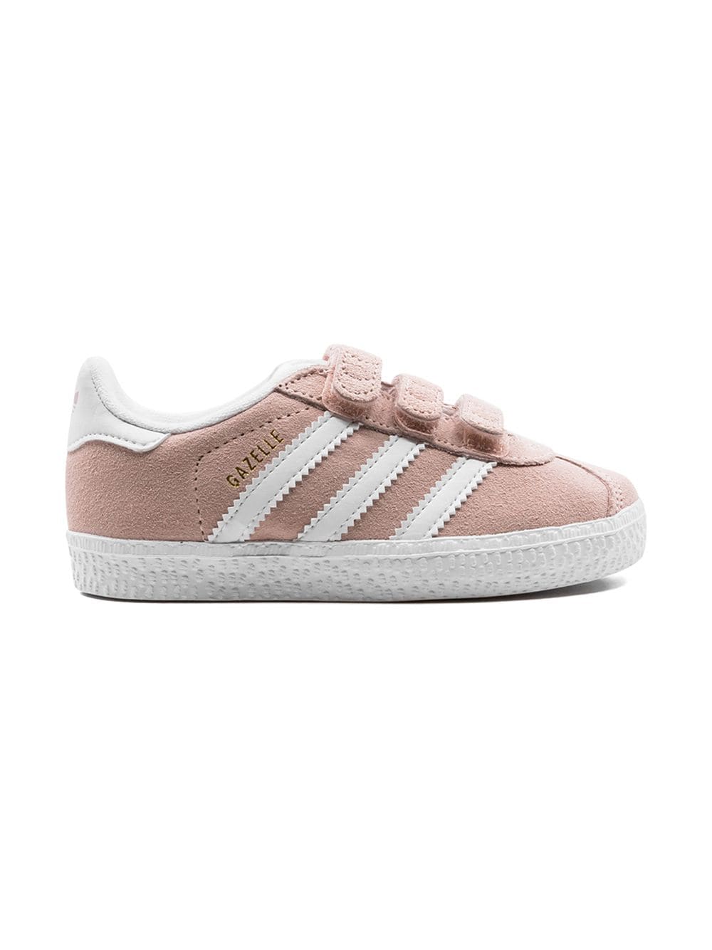 Adidas Originals Babies' Gazelle Touch-strap Sneakers In Pink