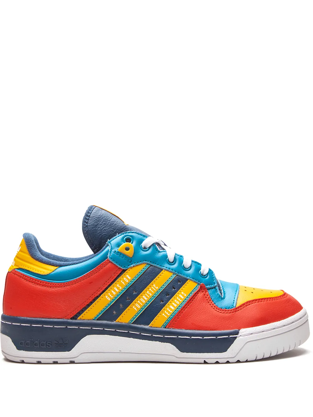 Shop Adidas Originals X Human Made Rivalry Low Sneakers In Blue