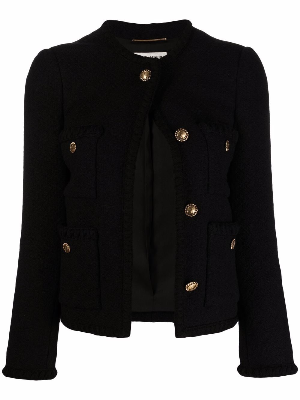 Pale silk jacket with gold buttons Louis Vuitton