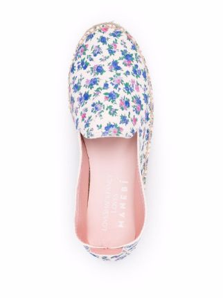 x LoveShackFancy floral espadrilles展示图