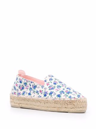 x LoveShackFancy floral espadrilles展示图