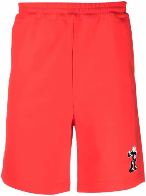Helmut Lang Bermuda Figure com estampa de logo