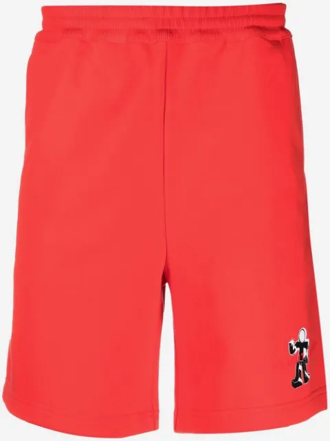 Helmut Lang logo-detail track shorts