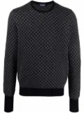 Drumohr pattern-jacquard knit jumper - Grey