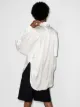 Materiel detachable-scarf silk shirt