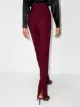 Materiel side split tailored trousers