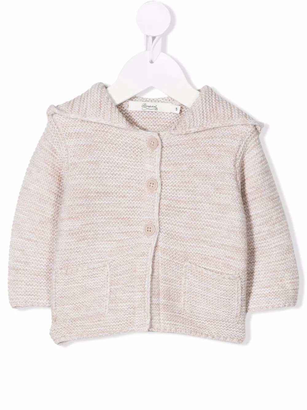 

Bonpoint long-sleeve cashmere cardigan - Neutrals