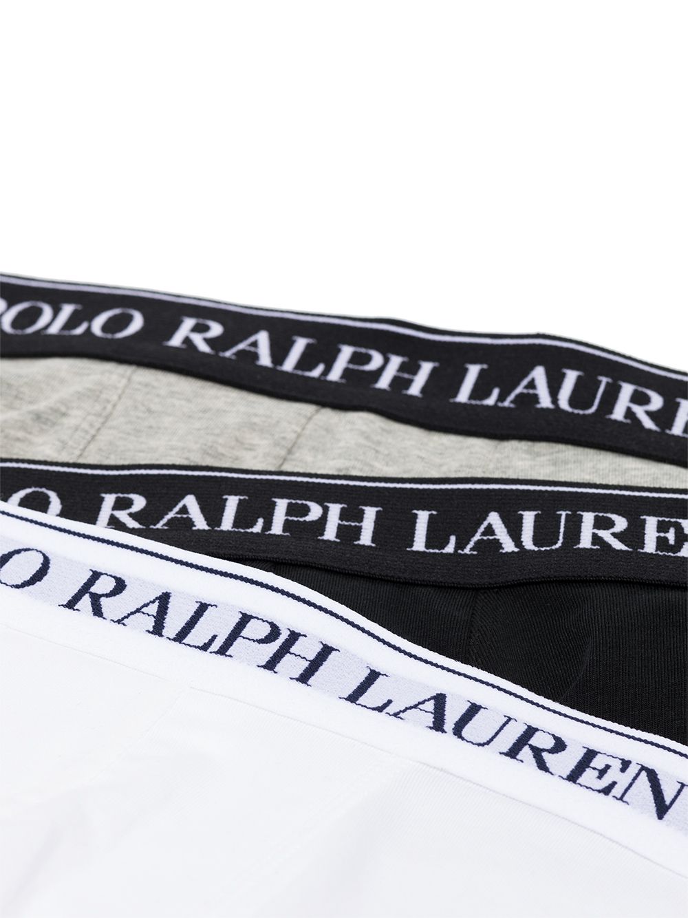 Shop Polo Ralph Lauren Pack Of 3 Logo Waistband Briefs In 黑色