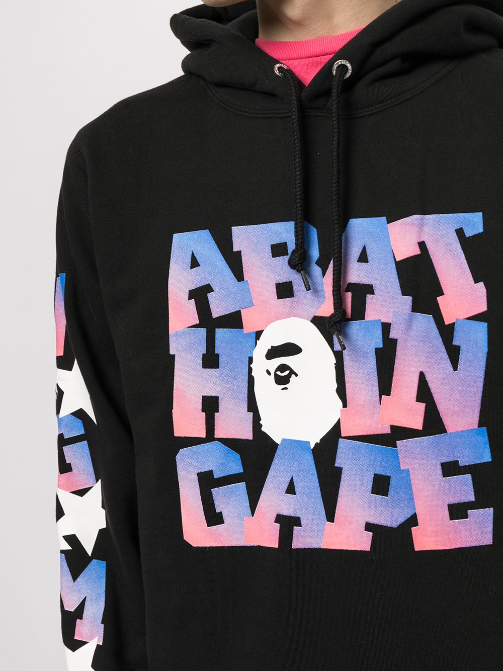 фото A bathing ape® худи с кулиской и надписью