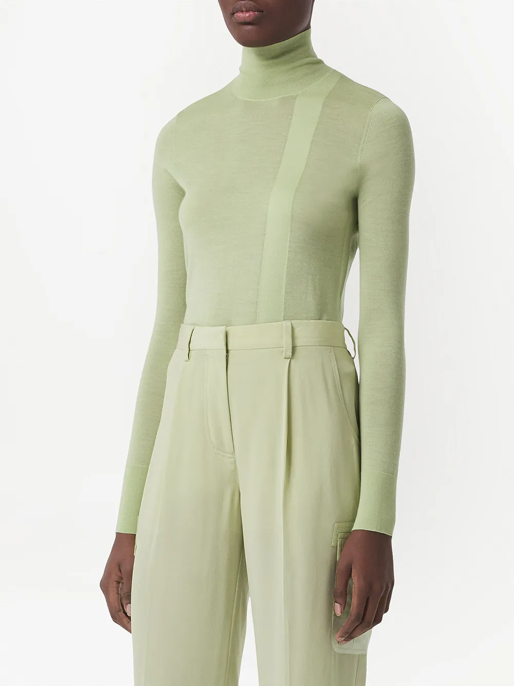 Burberry Bestickter Pullover   Grün 