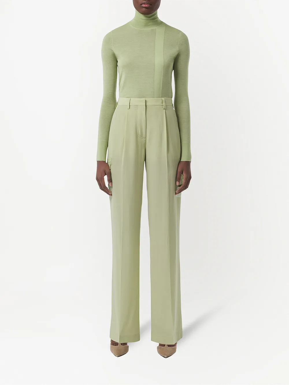 Burberry Trui met geborduurd monogram - Groen
