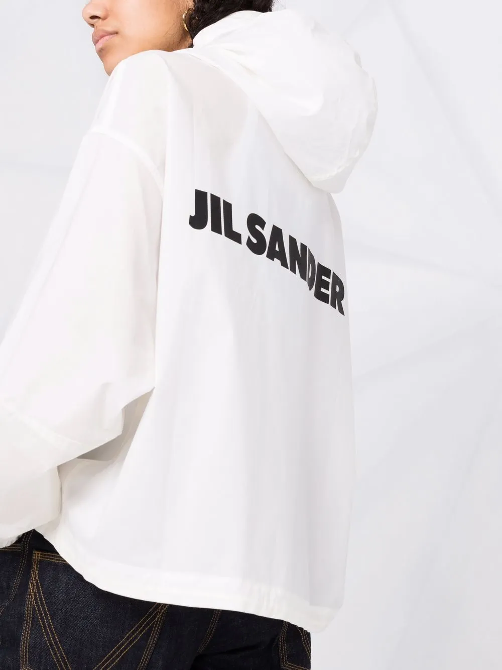 фото Jil sander куртка с капюшоном и логотипом