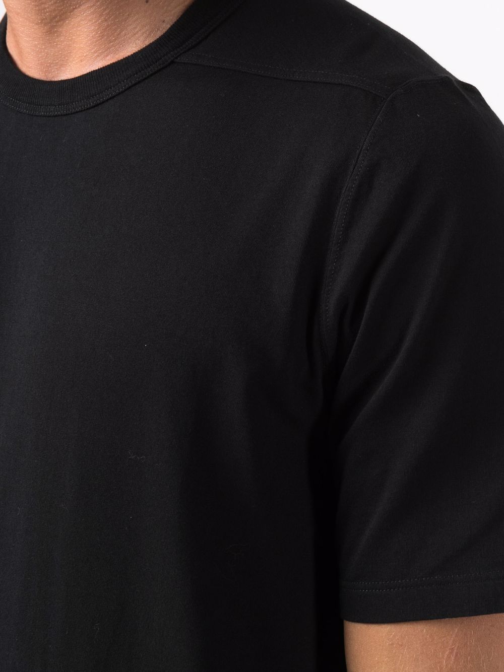 Shop Rick Owens Short-sleeve Cotton T-shirt In Schwarz