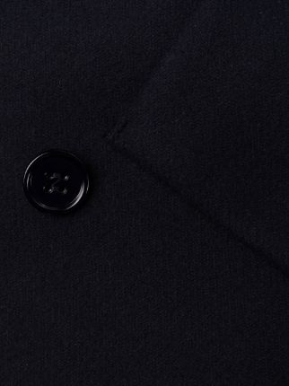 bow detail double-breasted coat展示图