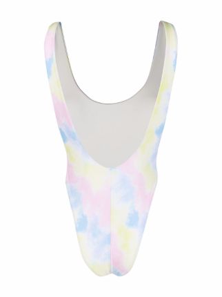 Funky-print tie-dye swimsuit展示图