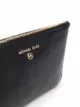 Michael Michael Kors Clutch de couro com zíper