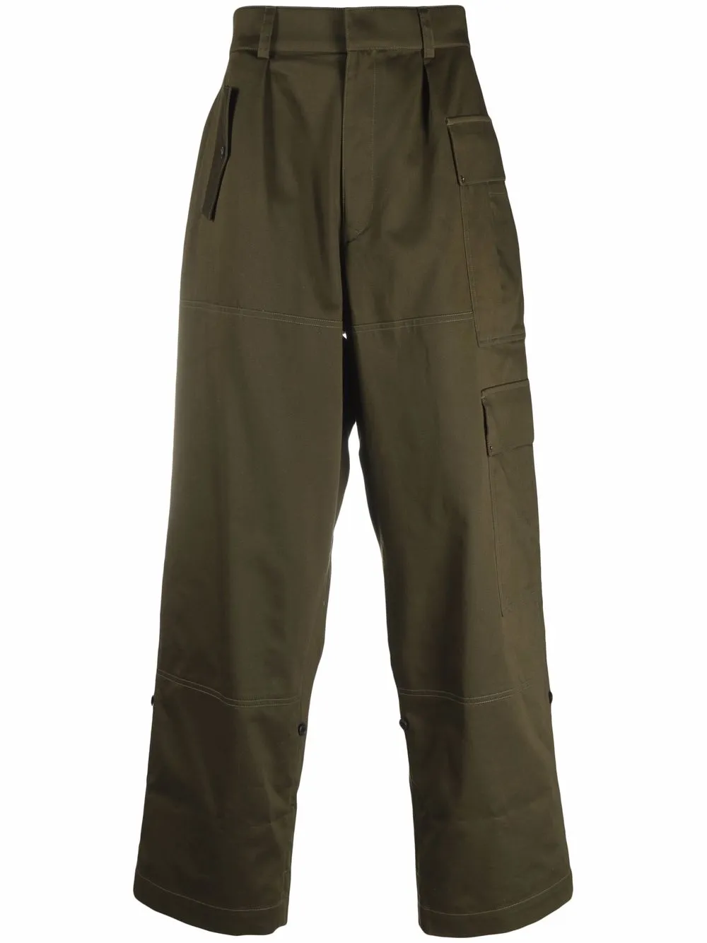 LOEWE 스트레이트 카고 팬츠 | 그린 | Image 1