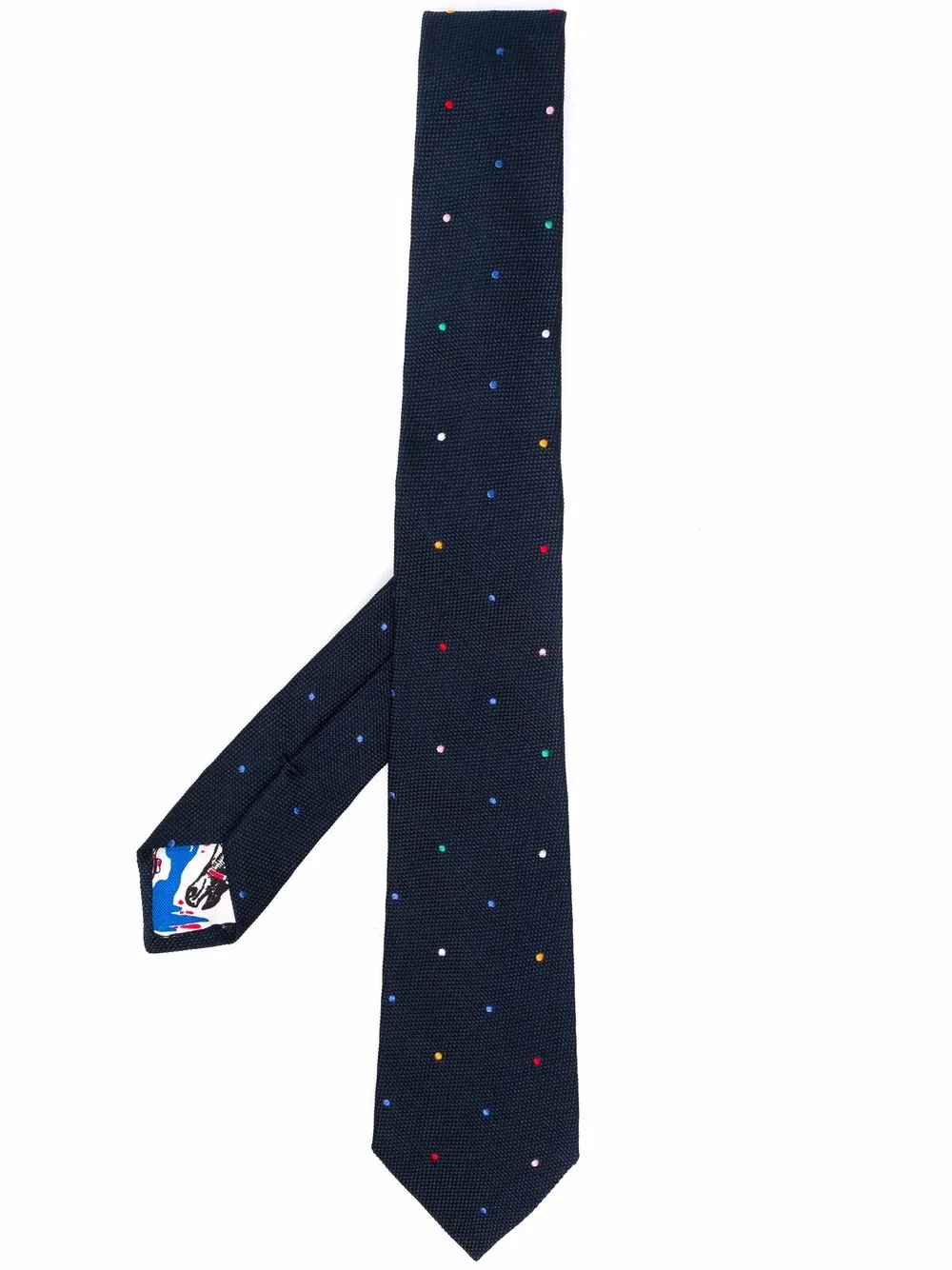 Image 1 of PAUL SMITH embroidered polka-dot tie