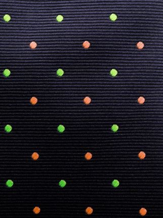 embroidered polka-dot tie展示图