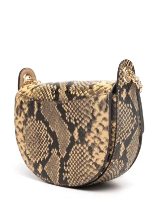 Izzy snakeskin-effect crossbody bag展示图