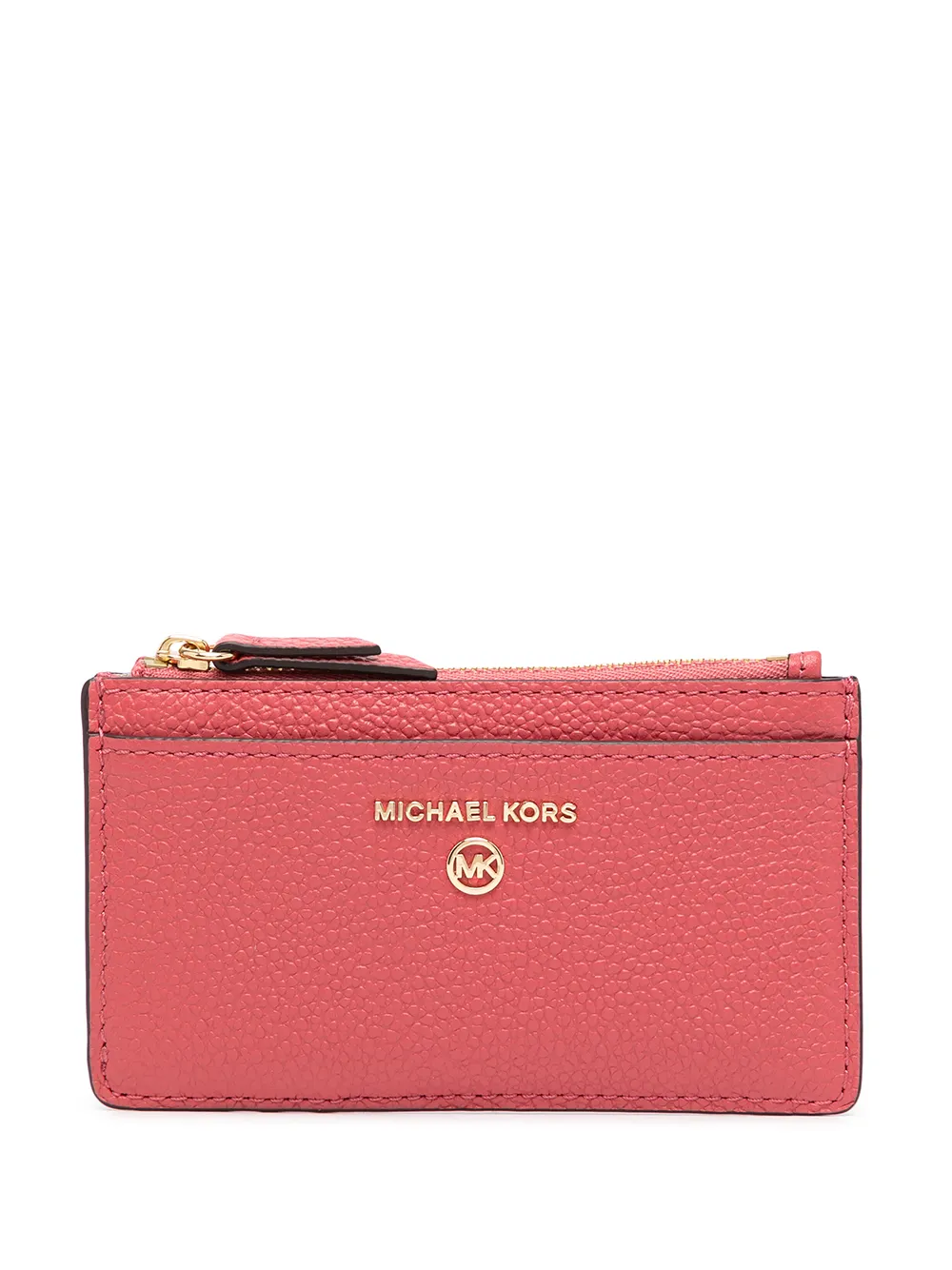 

Michael Michael Kors tarjetero con placa del logo - Rosado