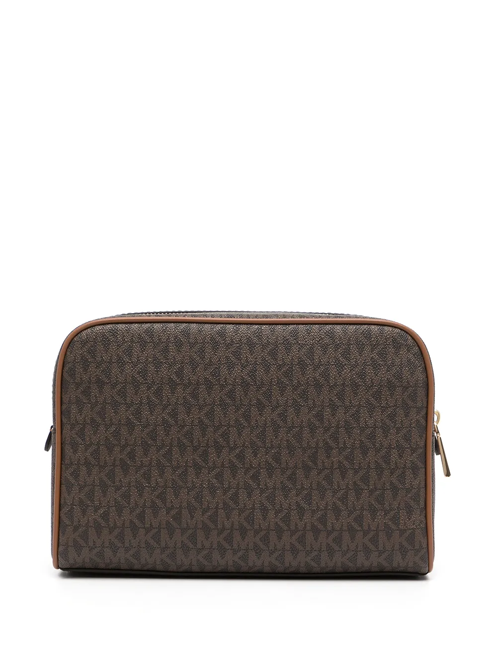 Image 2 of Michael Michael Kors monogram zipped travel pouch