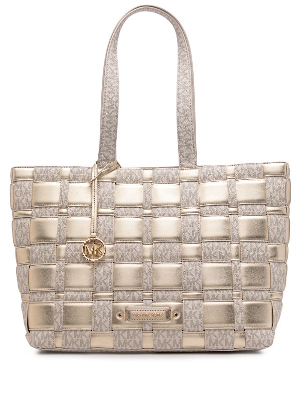 Michael kors woven sales bag