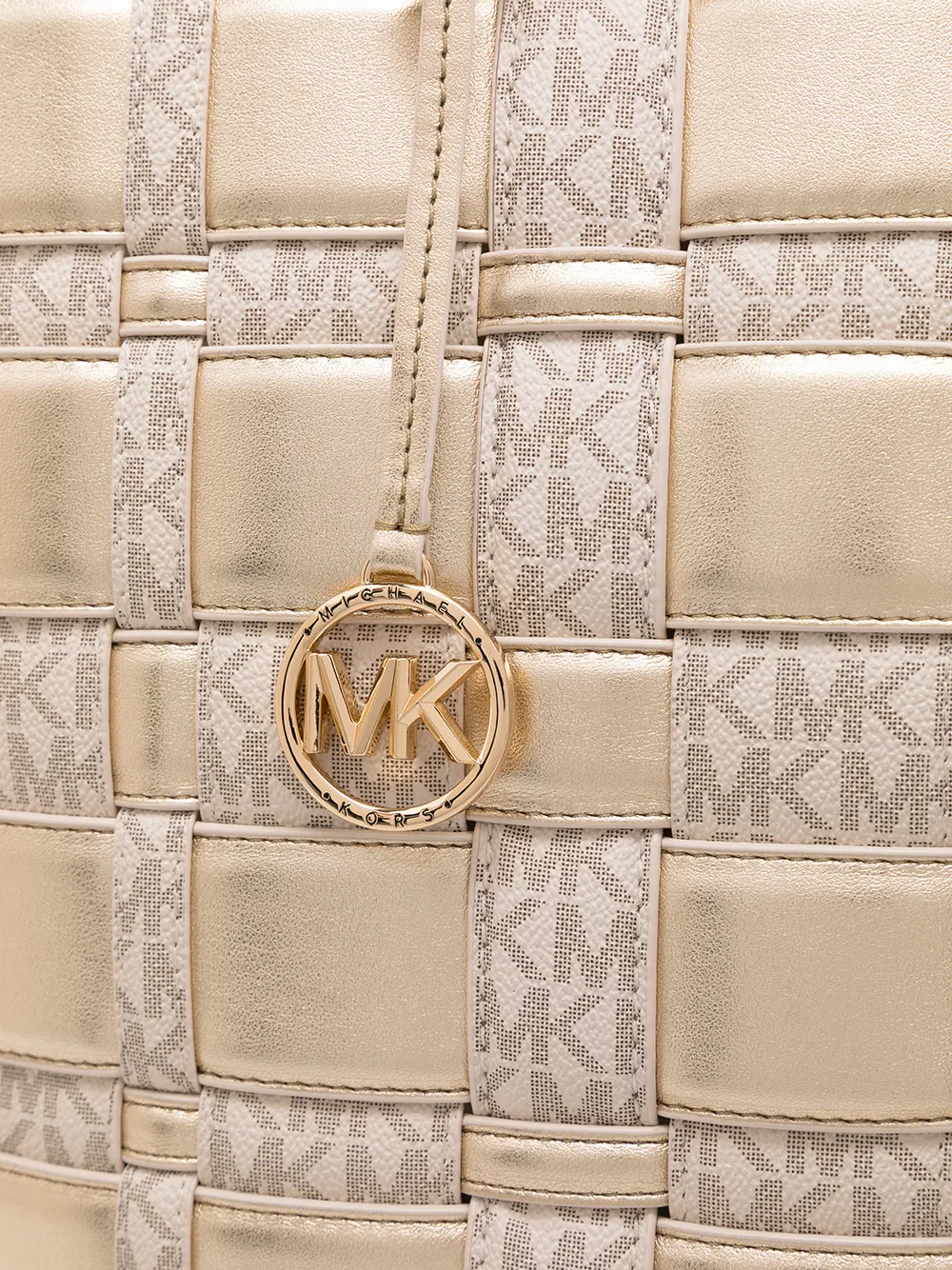 фото Michael michael kors большая плетеная сумка-тоут ivy