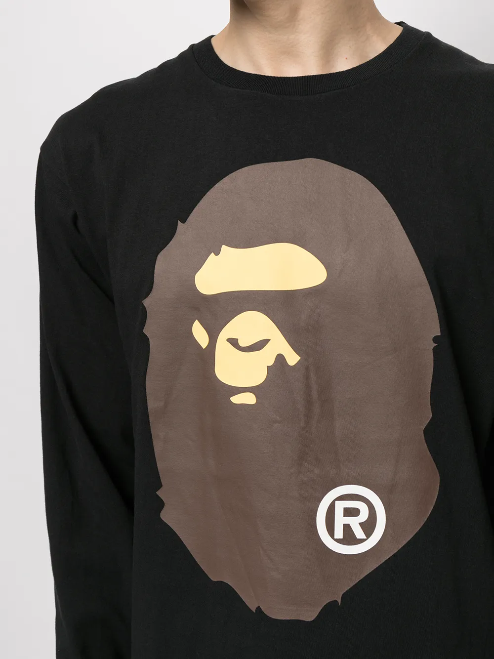 фото A bathing ape® футболка с длинными рукавами и логотипом