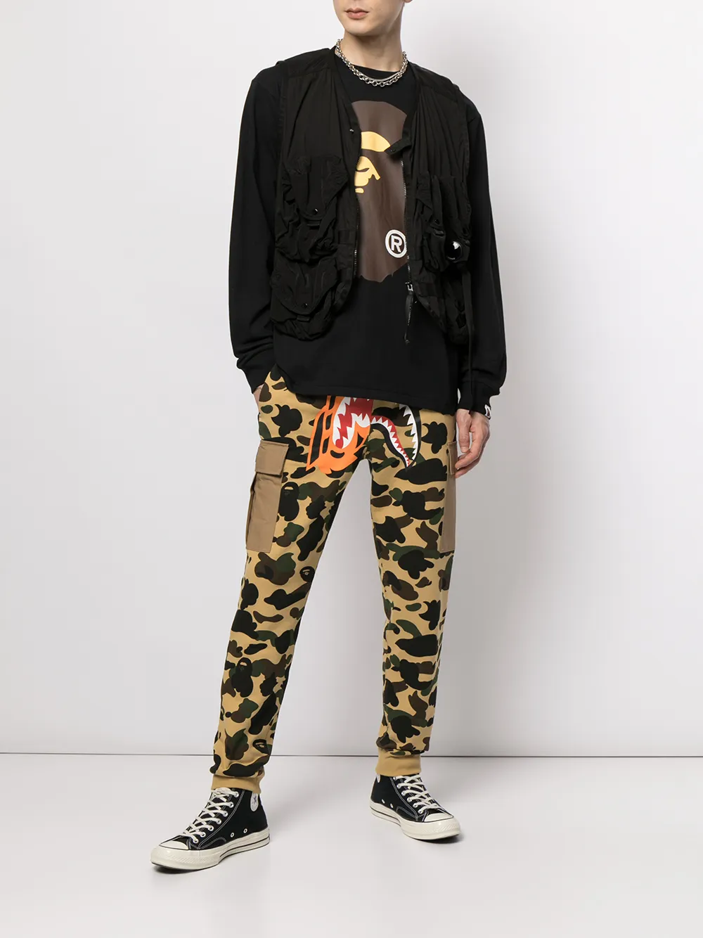 фото A bathing ape® футболка с длинными рукавами и логотипом