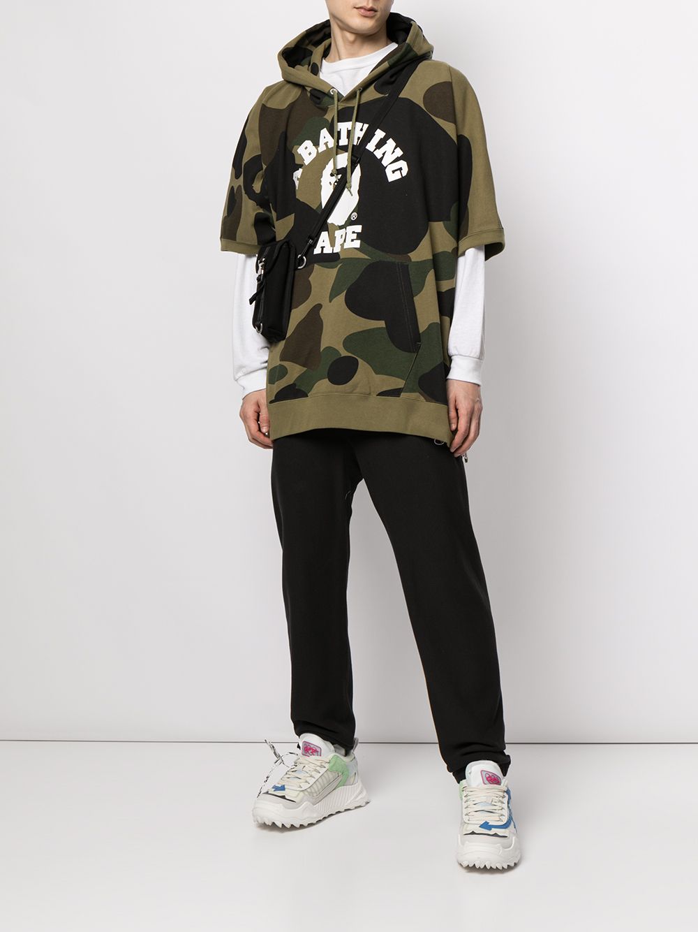 фото A bathing ape® камуфляжное худи с логотипом