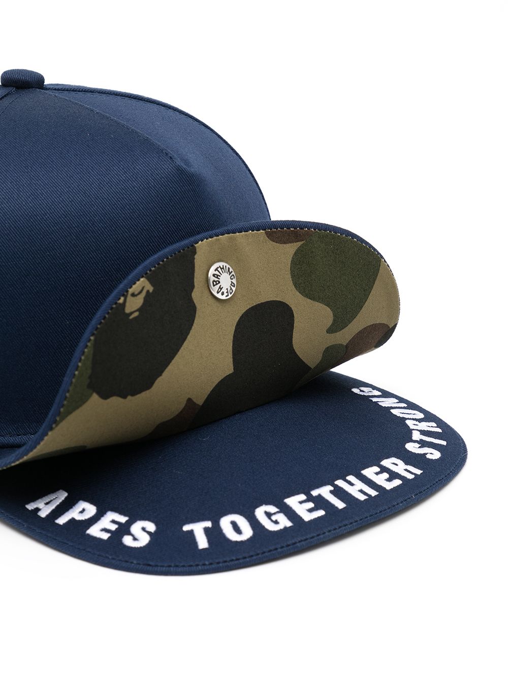 фото A bathing ape® кепка double visor bape snap back