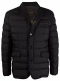 Moorer zip-up padded down jacket - Black