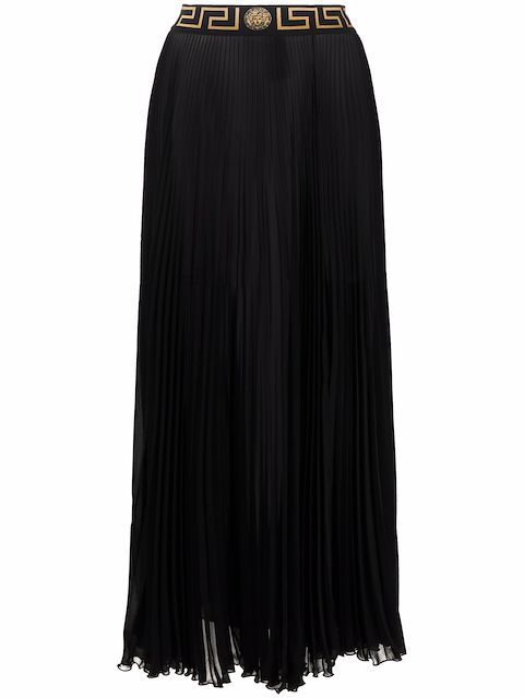 Versace Greca-trim maxi skirt