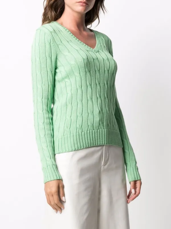 ralph lauren cable knit cotton jumper