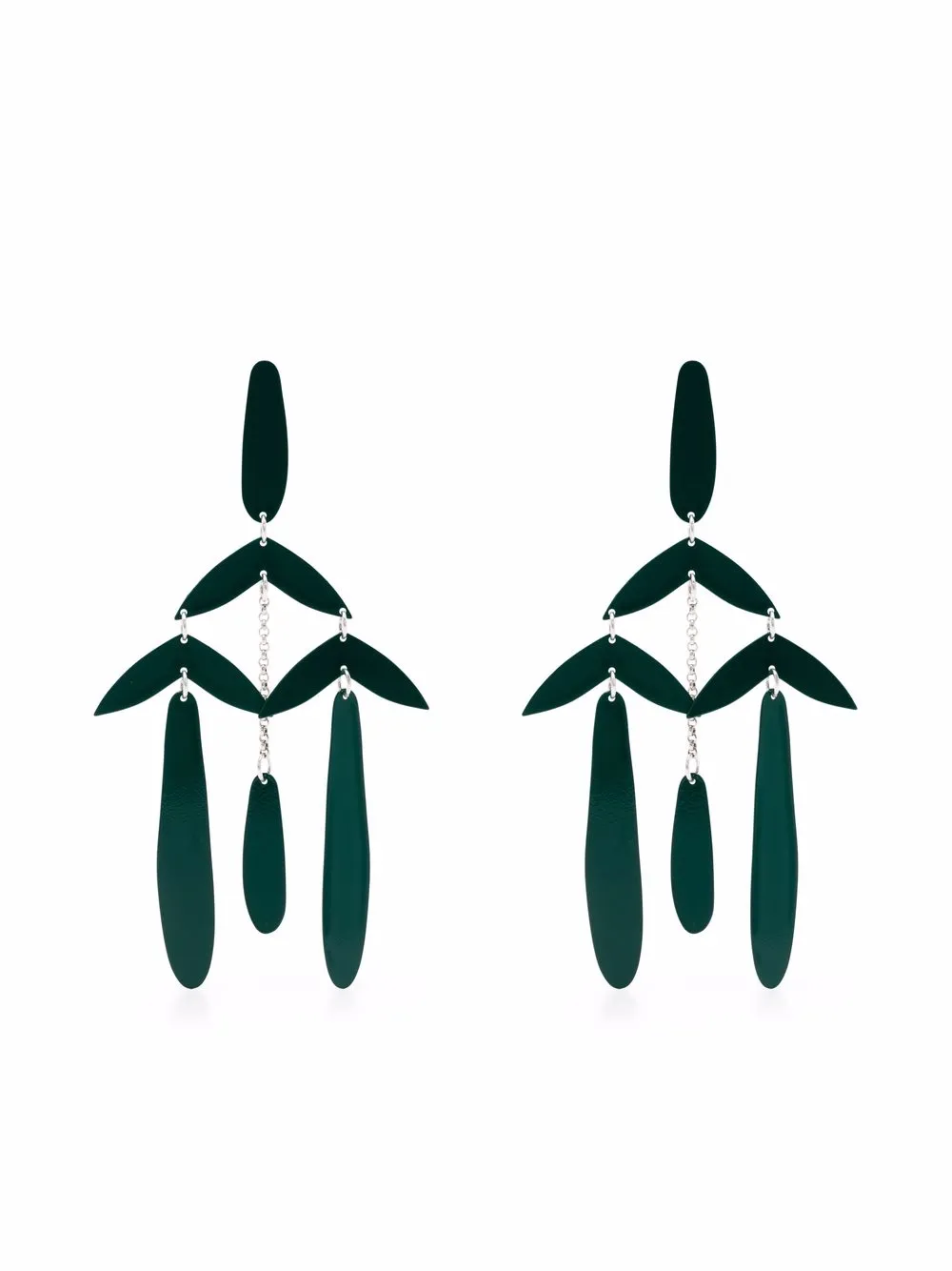 

Isabel Marant aretes con múltiples hojas - Plateado