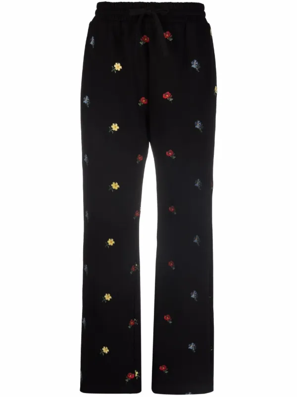 Pantalones de chándal rectos con diseño bordado RED Valentino por 404€ -  Compra online AW21 - Devolución gratuita y pago seguro