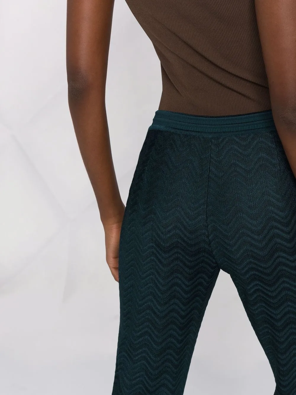 фото Missoni раскрашенные брюки с узором зигзаг