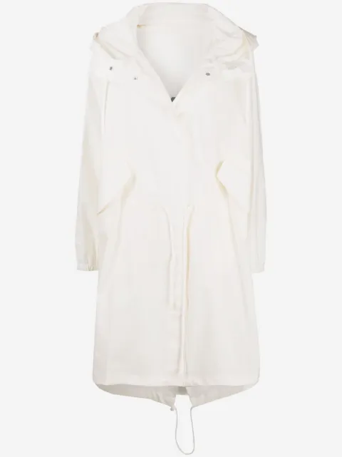 Jil Sander Casaco impermeável com capuz e logo